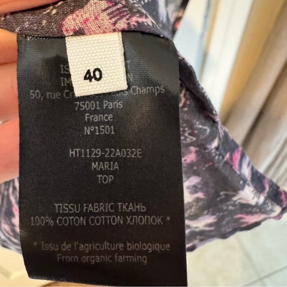 isabel marant etoile maria top faded black, purple, pink | L - Picture 6 of 7
